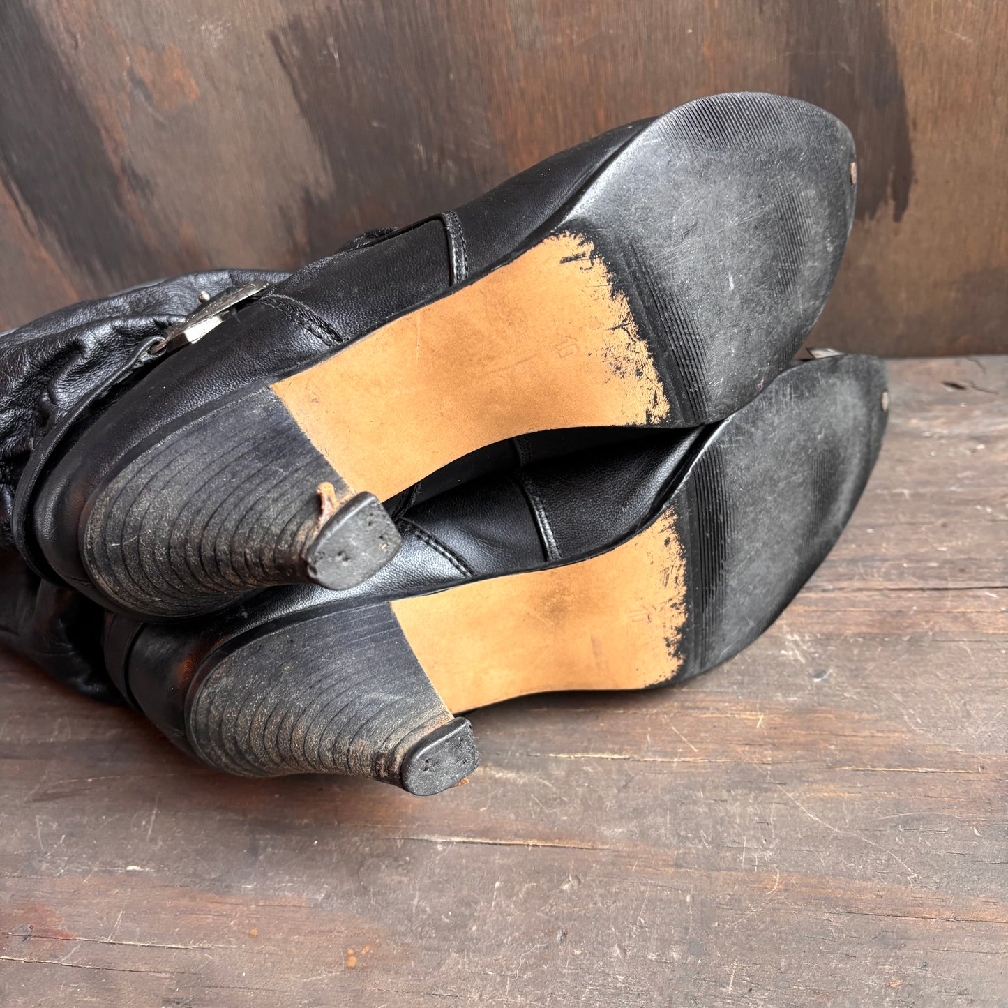 Zodiac Black Scrunch Boots