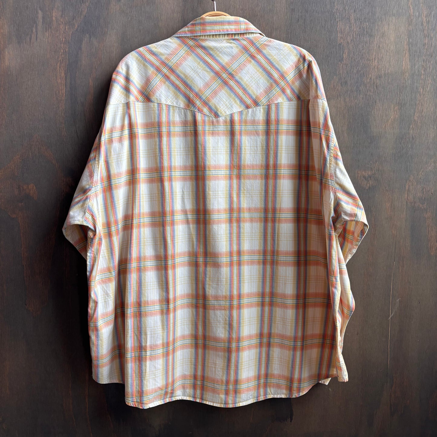 Vintage Wrangler Plaid Pearl Snap