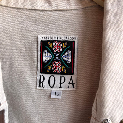 ROPA Cream Denim Vest