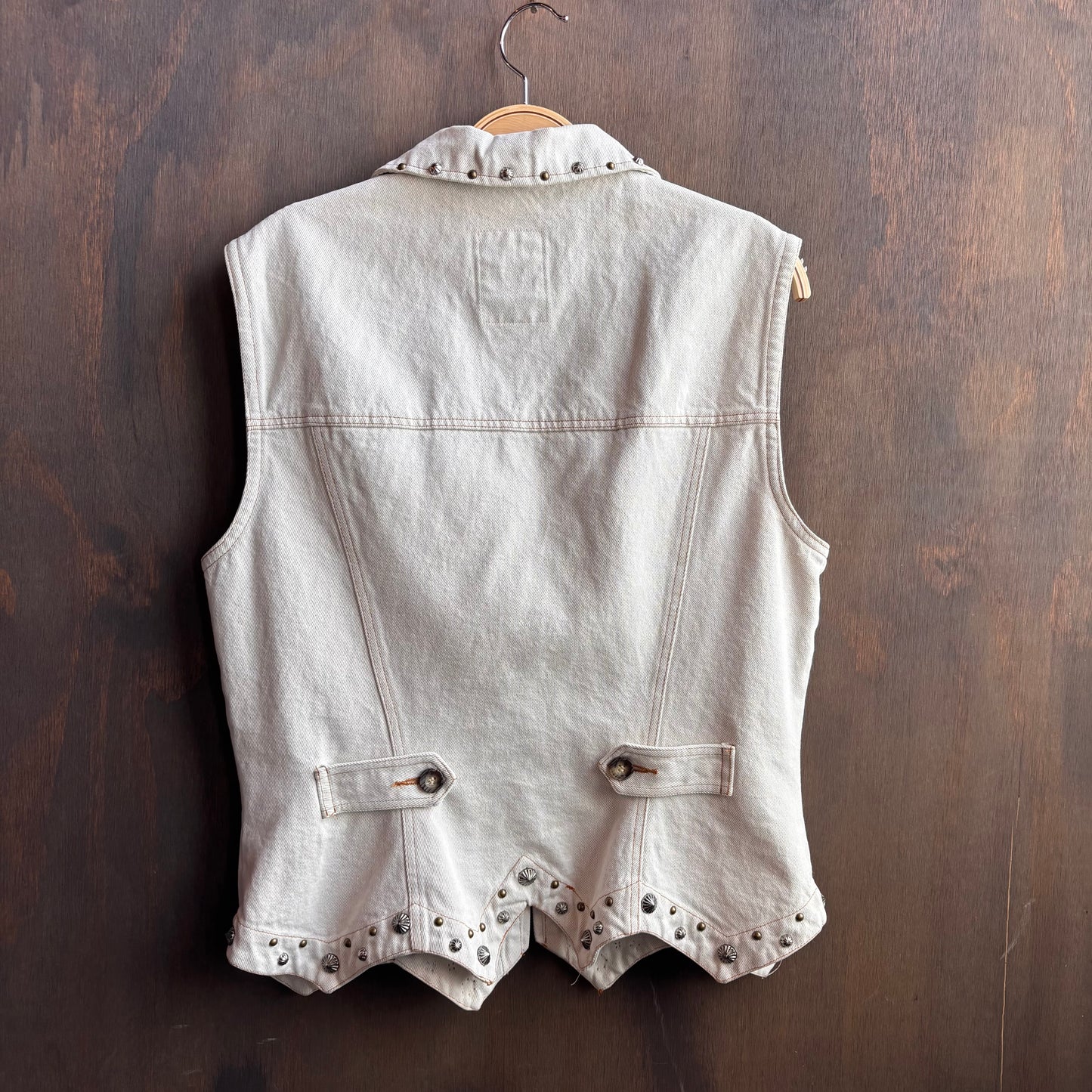 ROPA Cream Denim Vest