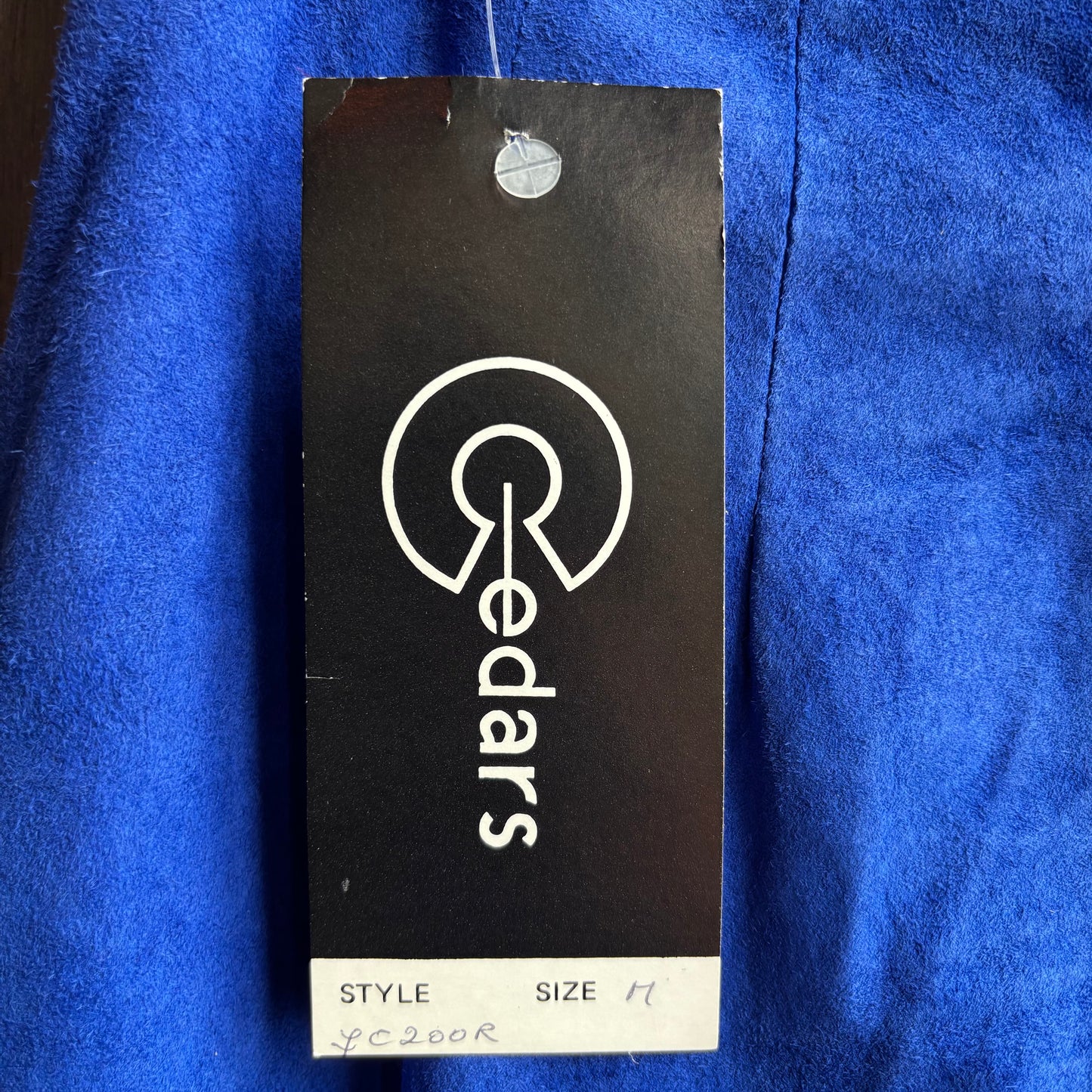 Cedars Blue Suede Skirt