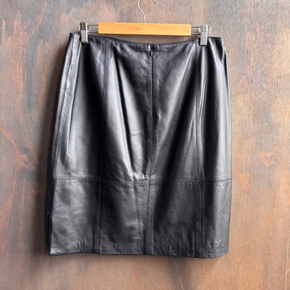 Black Leather Skirt
