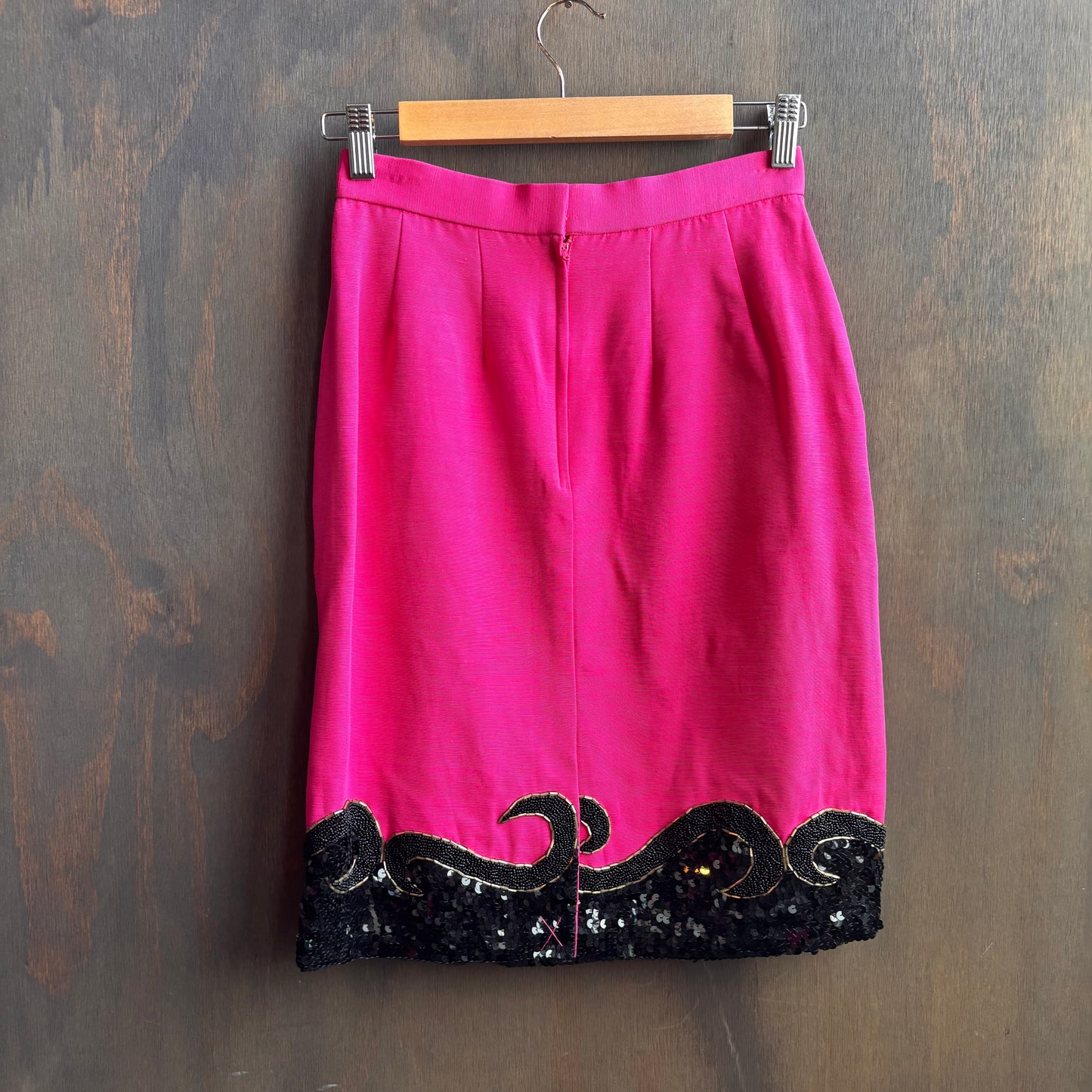 Vintage Hot Pink Silk Set