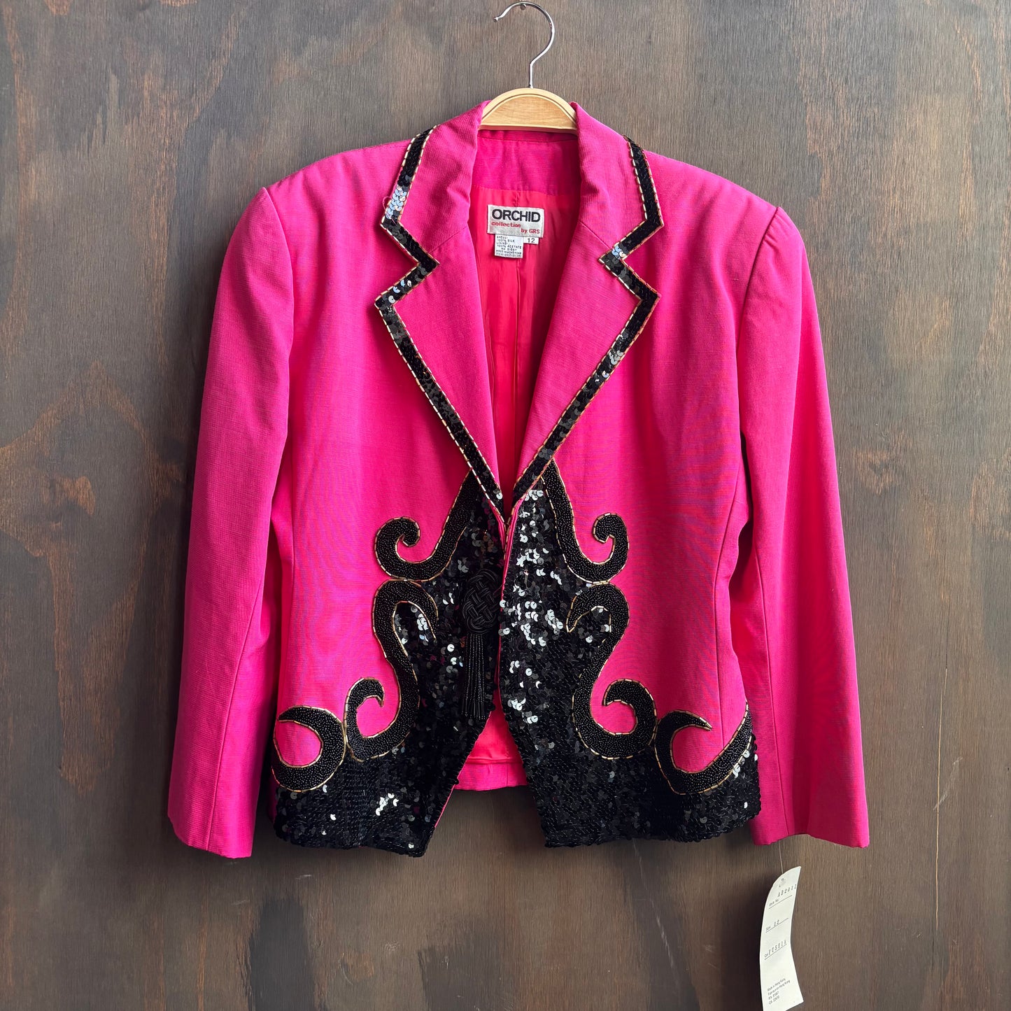 Vintage Hot Pink Silk Set