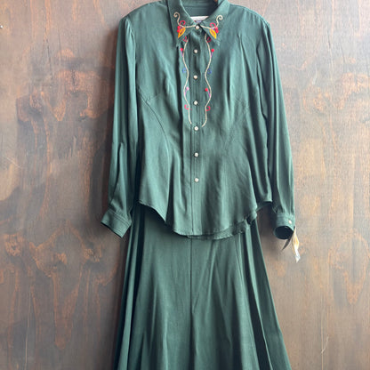 Vintage ROPA Green Tencel Set