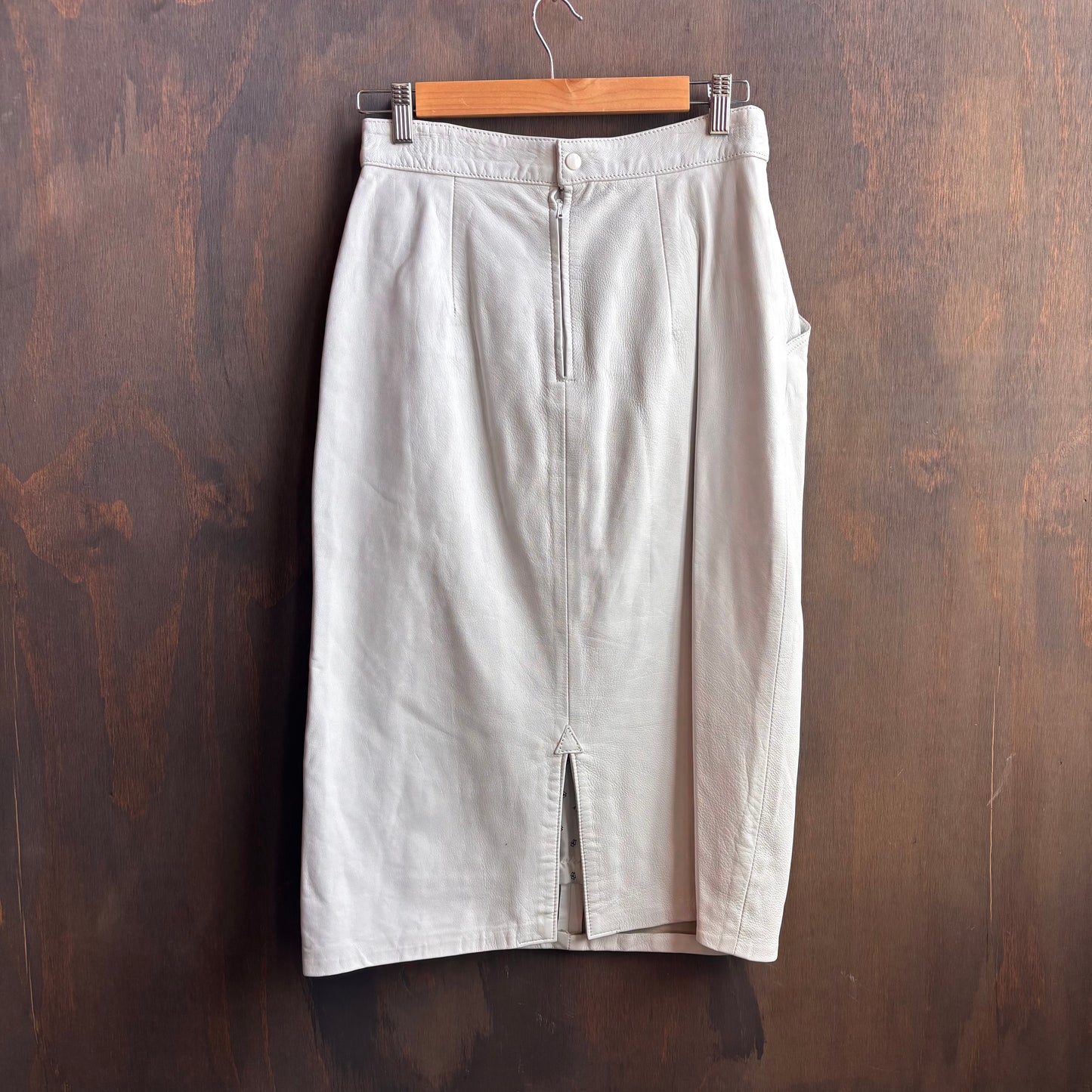 Vintage White Italian Leather Set