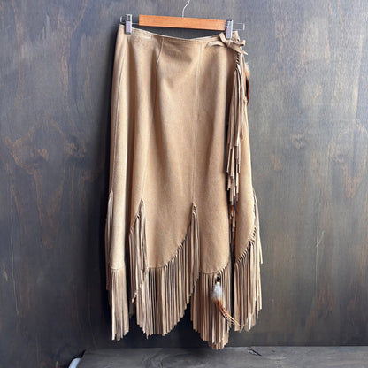 Vintage Indigenous Made Beige Leather Set