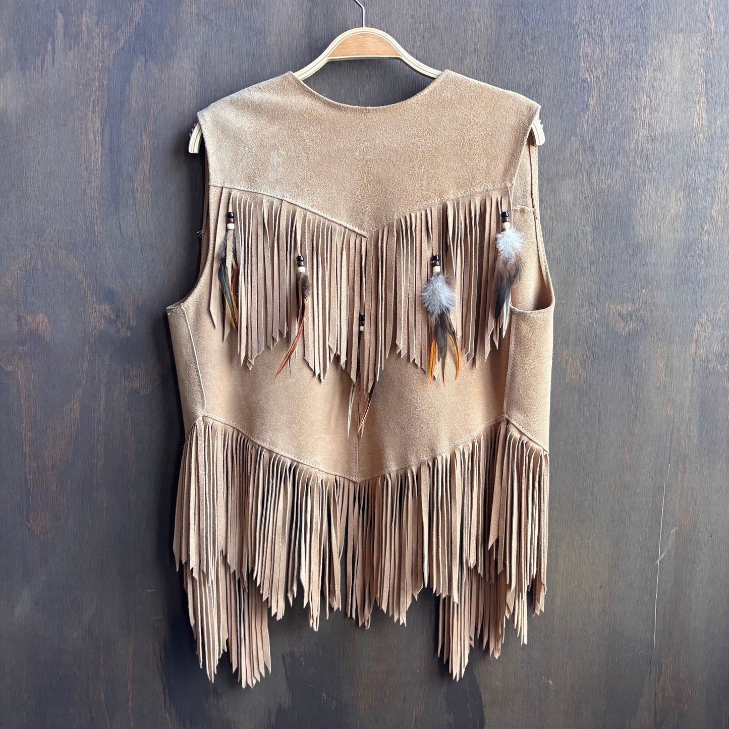 Vintage Indigenous Made Beige Leather Set