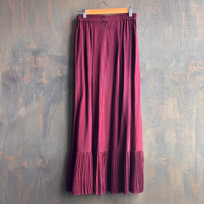 Longhorn Burgundy Ruffle Hem Skirt
