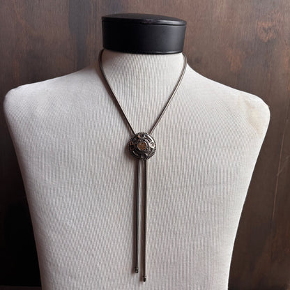 Steampunk Bolo on Metal Tie