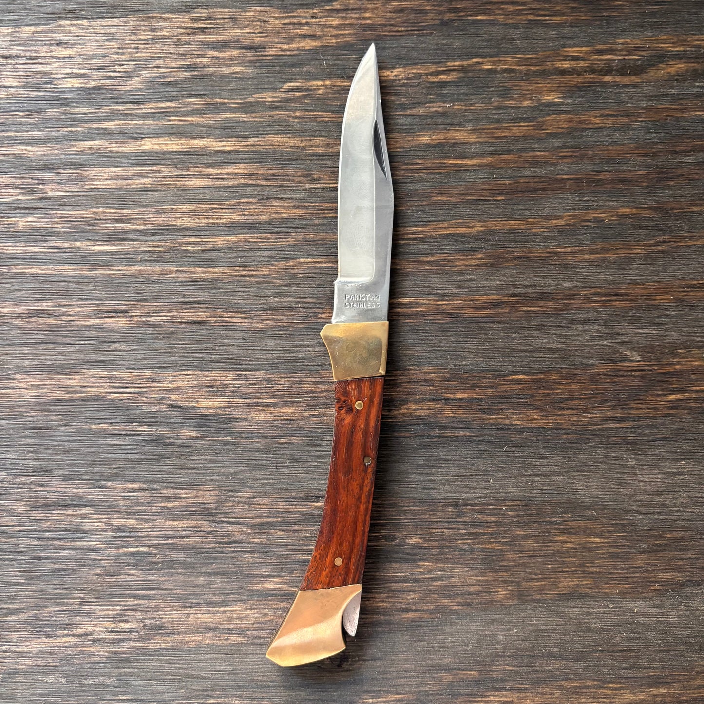 Vintage Pakistan Stainless Steel Pocket Knife