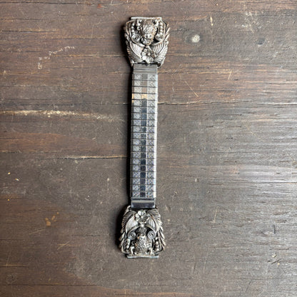 Silver Buffalo Head Watch Strap