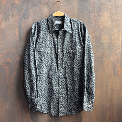 Wrangler Black Paisley Pearl Snap Shirt
