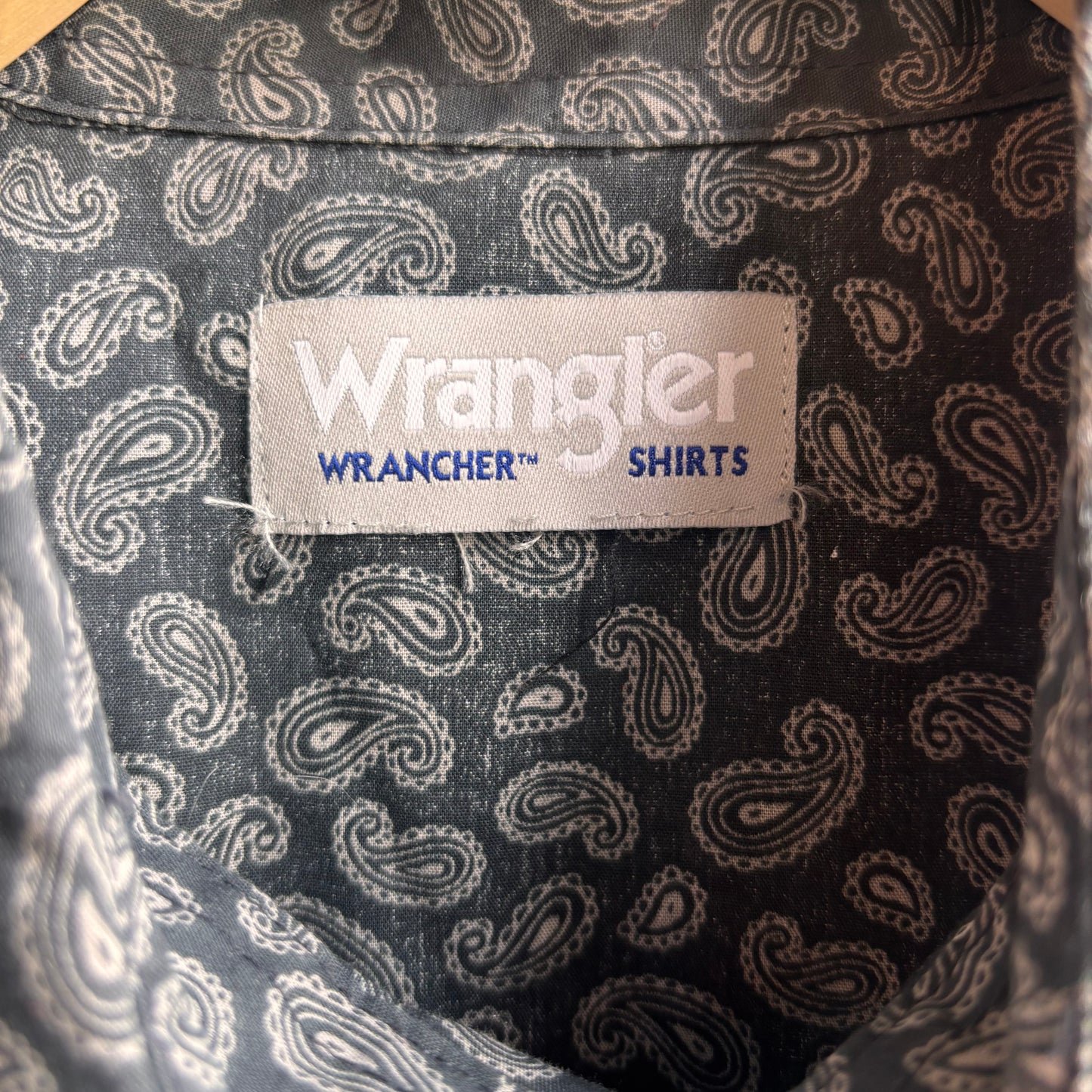 Wrangler Black Paisley Pearl Snap Shirt