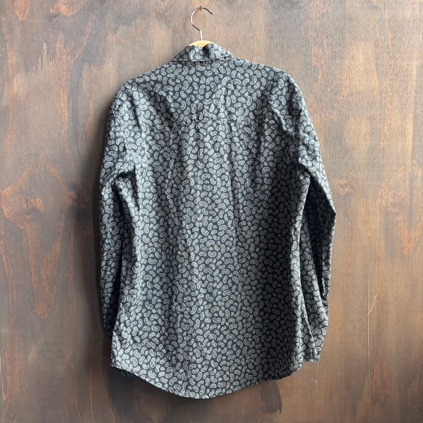 Wrangler Black Paisley Pearl Snap Shirt