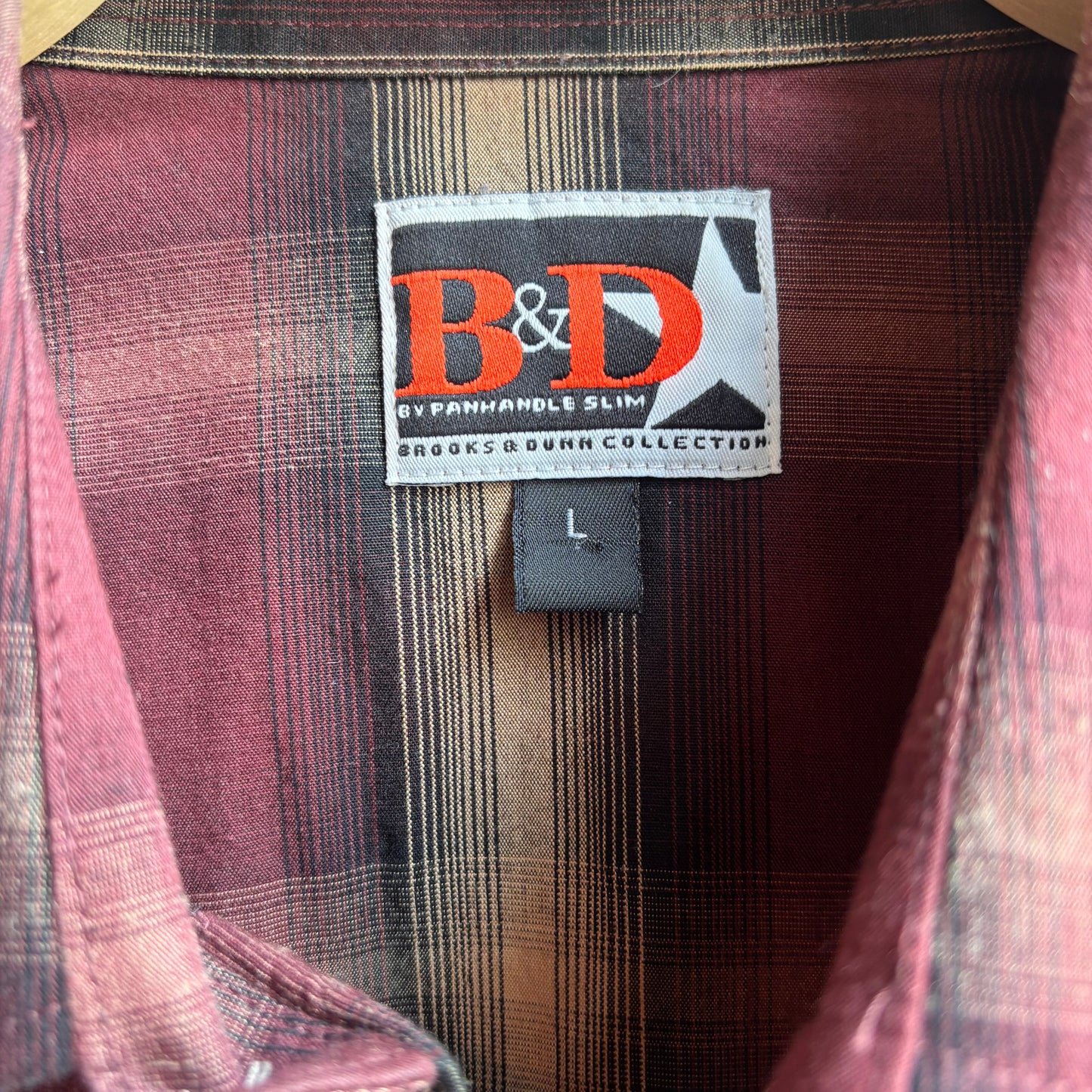 B&D Plaid Pearl Snap Shirt