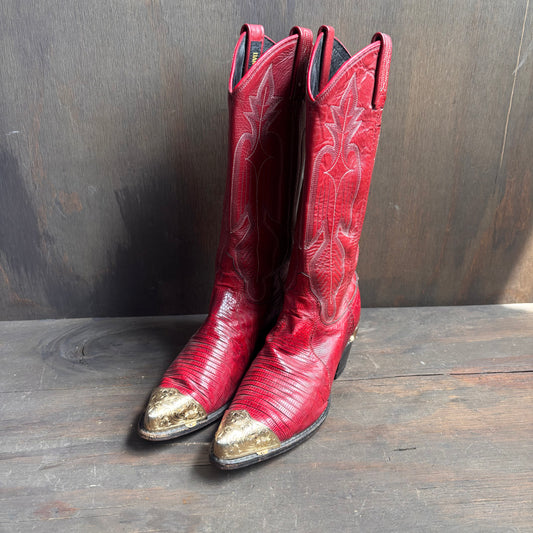 Dan Post Red Reptile Boot