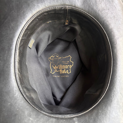 Vintage Black Leather Hat