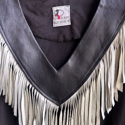 Art Porat Black Fringed Tunic