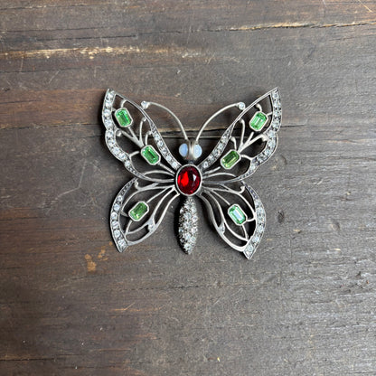 Sterling Silver Butterfly Brooch