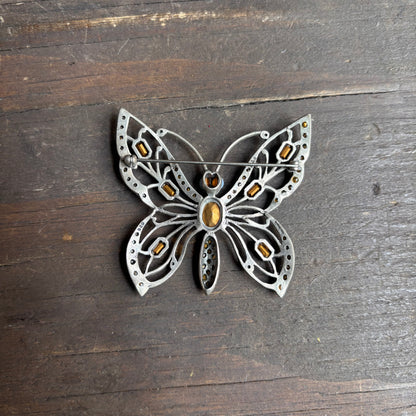 Sterling Silver Butterfly Brooch