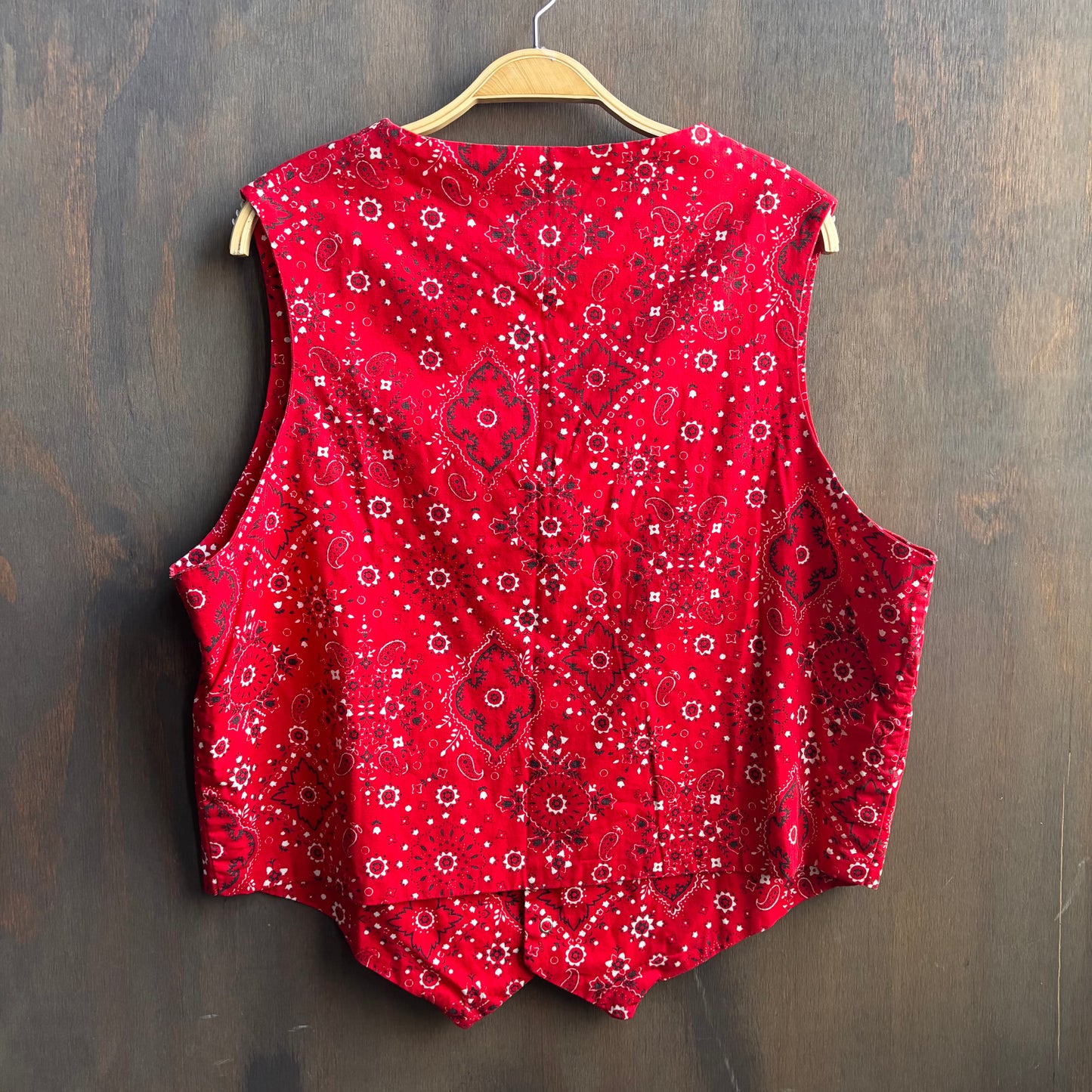 Vintage Red Paisley Square Dancing Set