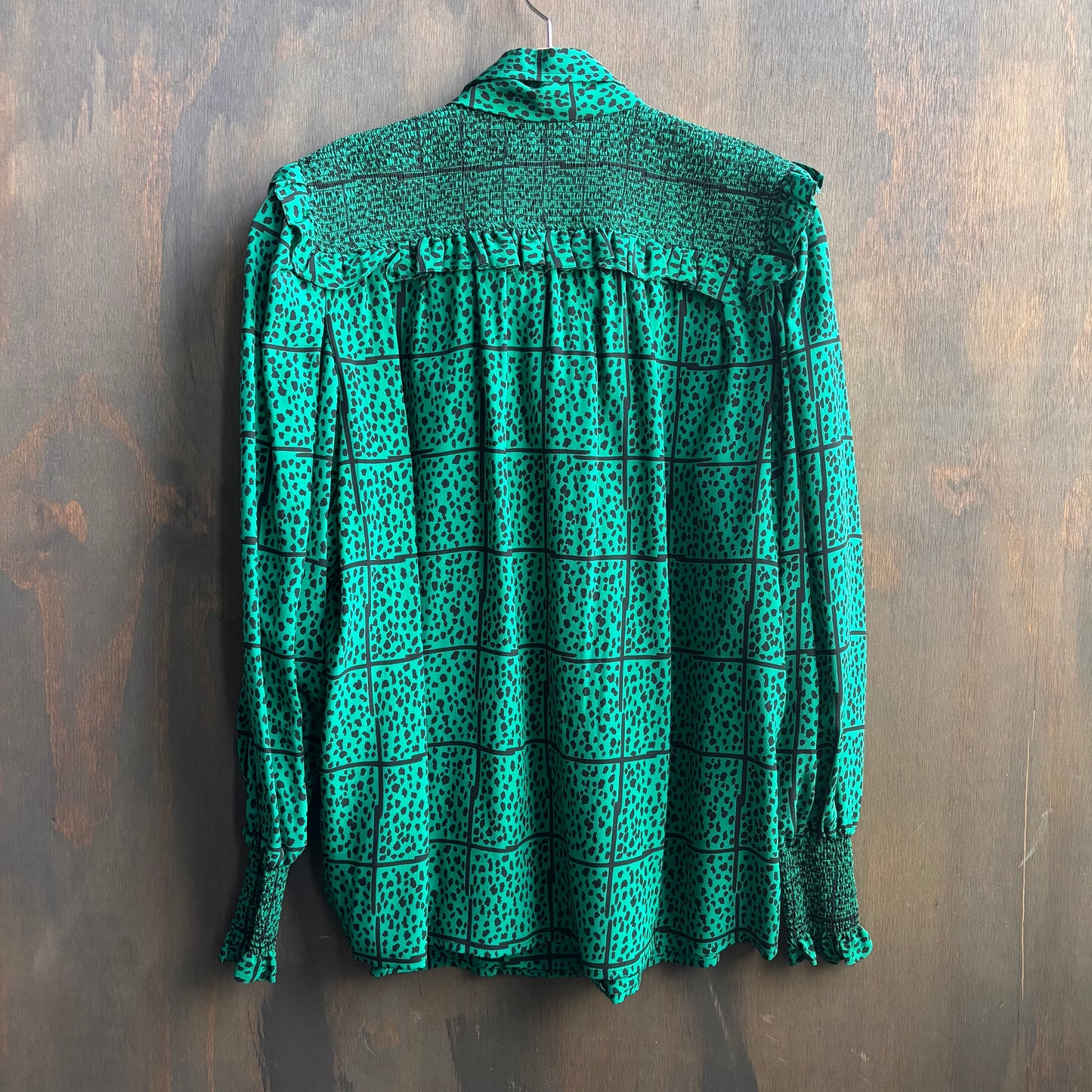 Vintage Judith Francis Green Silk Set