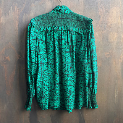 Vintage Judith Francis Green Silk Set