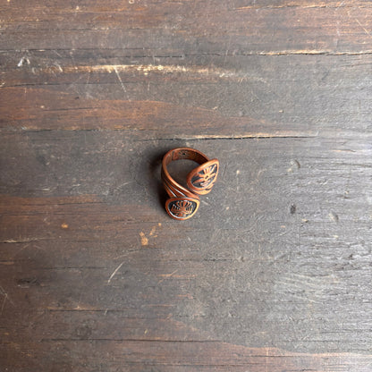 Copper Kachina and Thunderbird Ring
