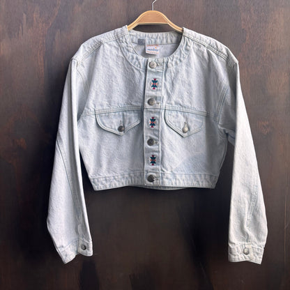Vintage Cropped Denim Jacket