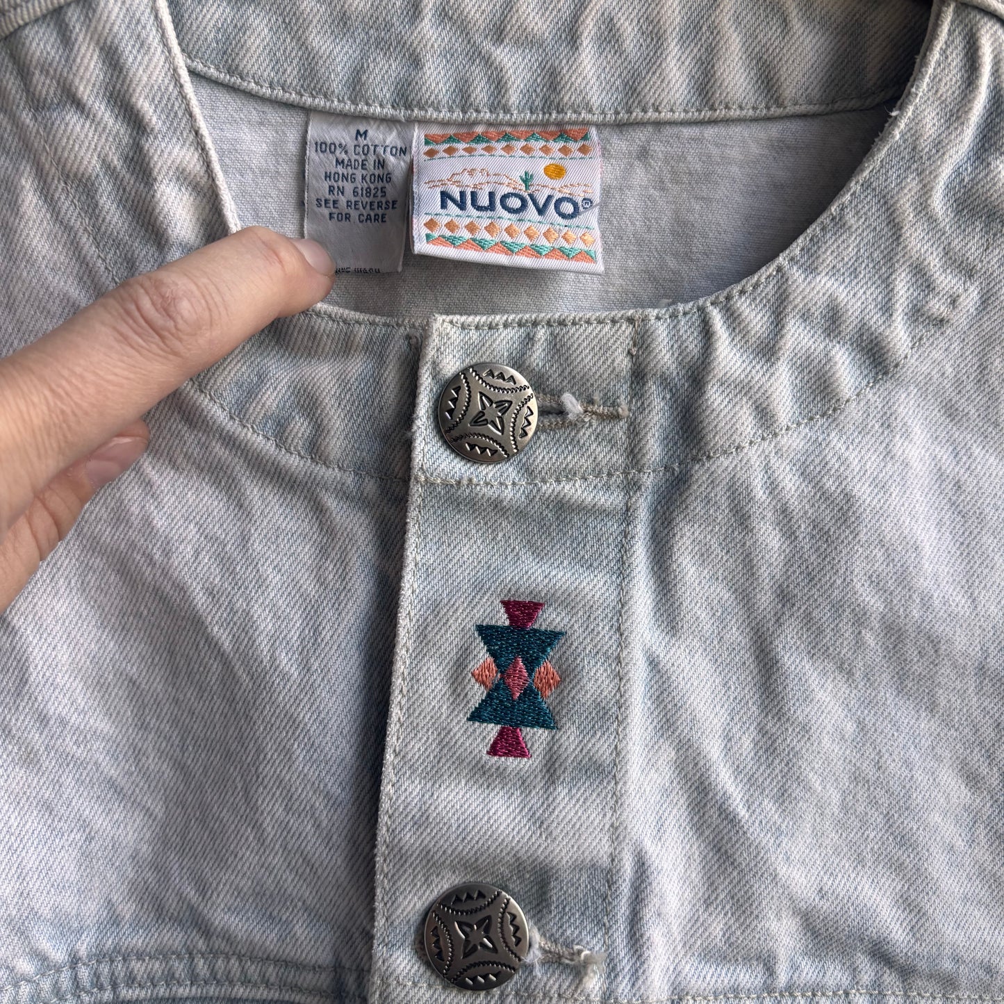Vintage Cropped Denim Jacket