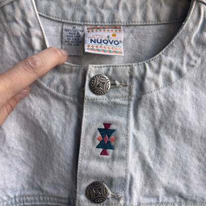 Vintage Cropped Denim Jacket