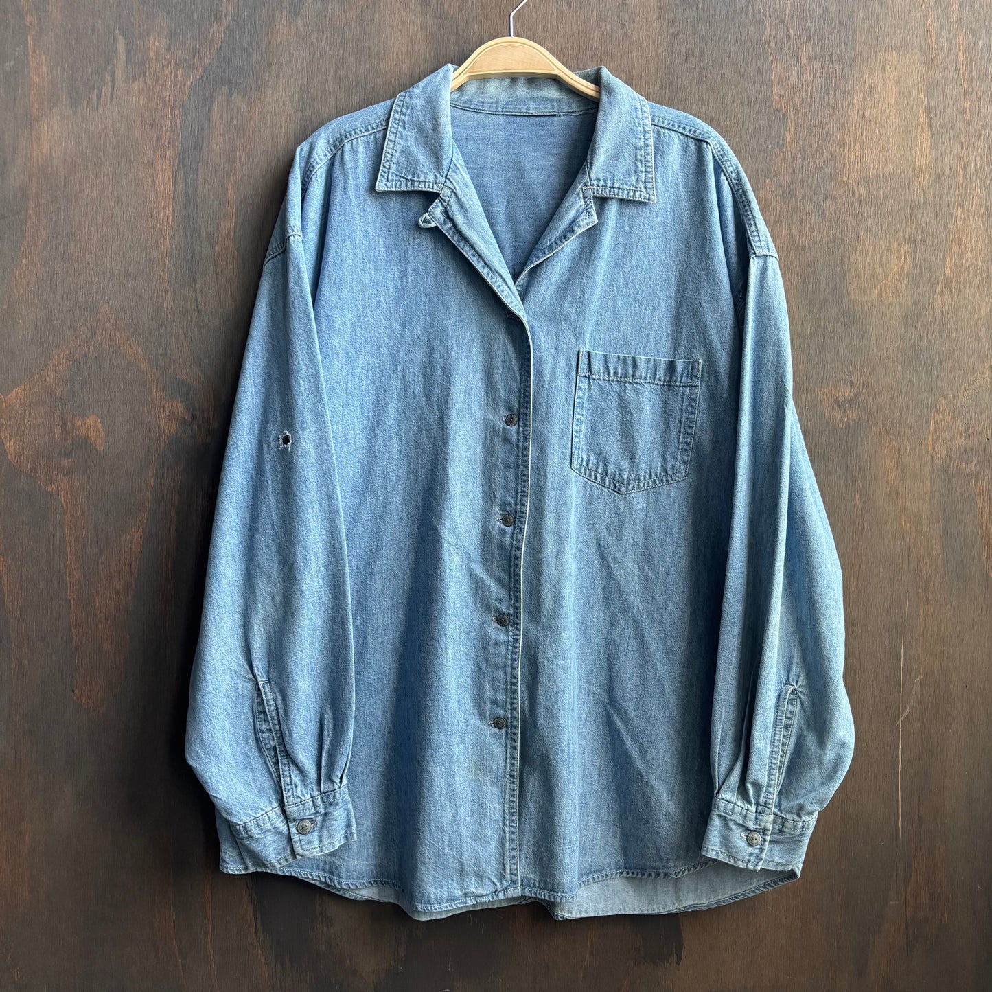 Oversized Denim Button Up