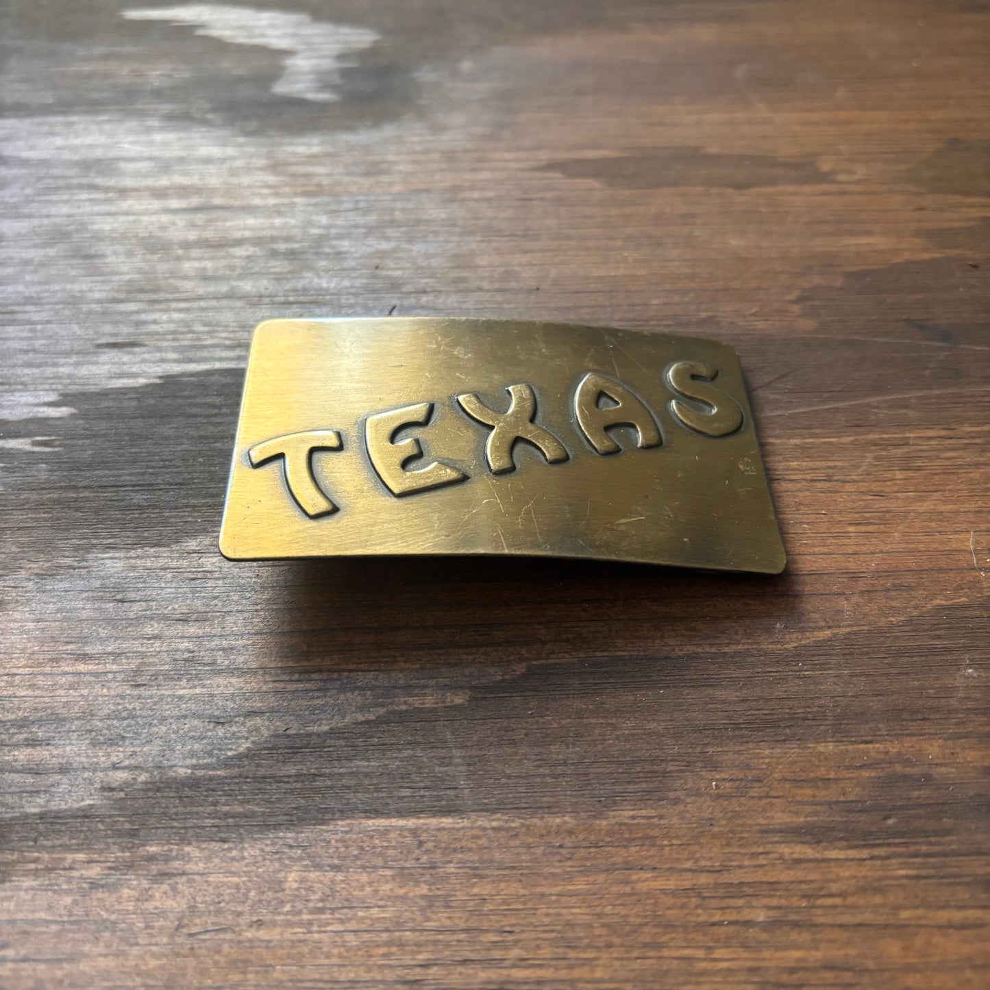 Vintage Metal Texas Belt Buckle