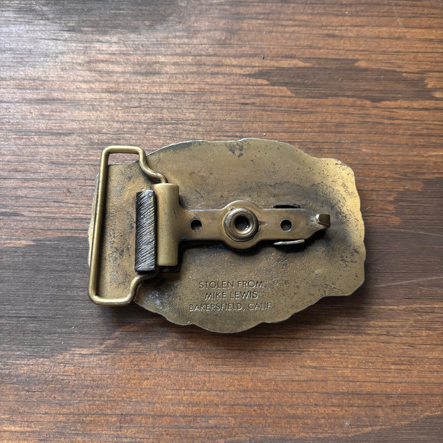 Vintage Bulldozer Belt Buckle