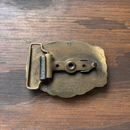 Vintage Bulldozer Belt Buckle