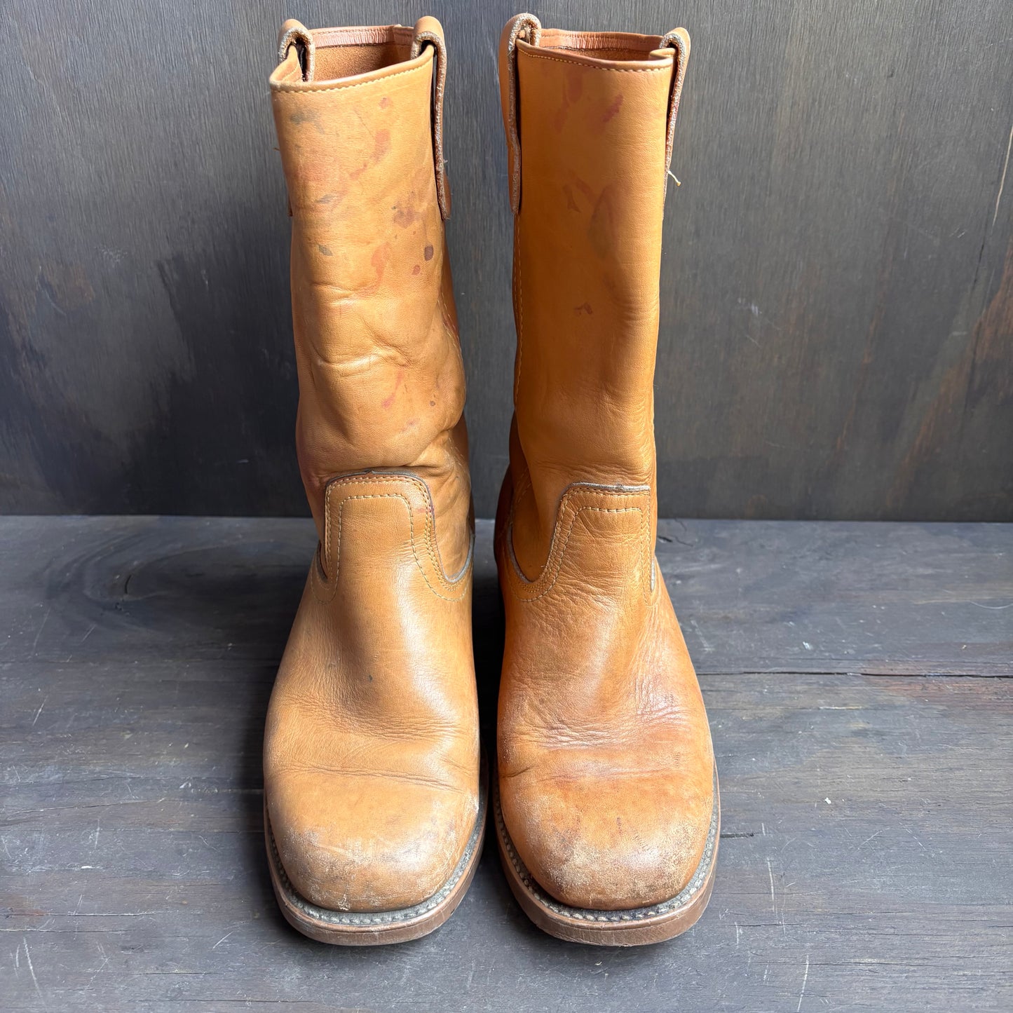 Vintage Tan Leather Boots