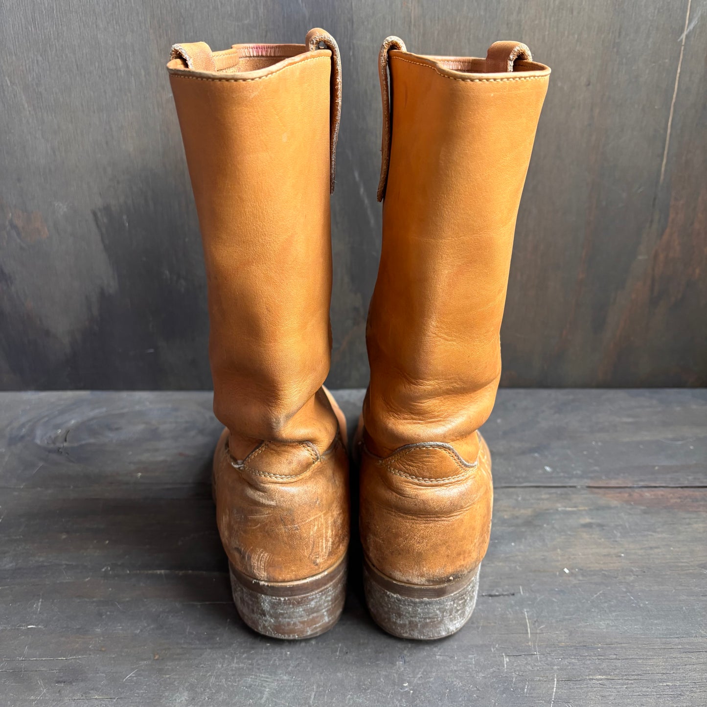 Vintage Tan Leather Boots