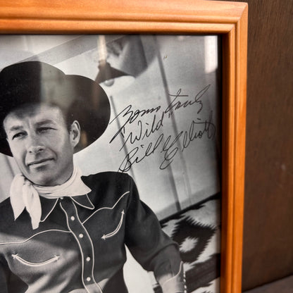 Autographed Framed Photo of Wild Bill Elliot