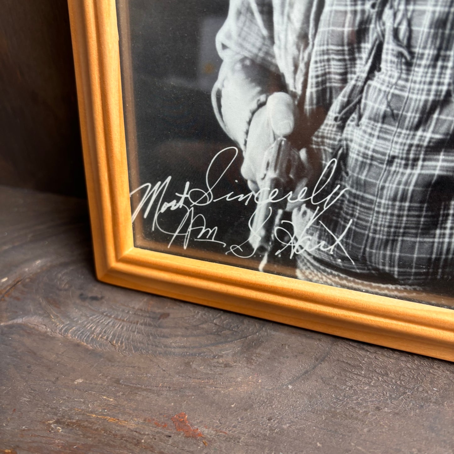Autographed Framed Photo of William S. Hart