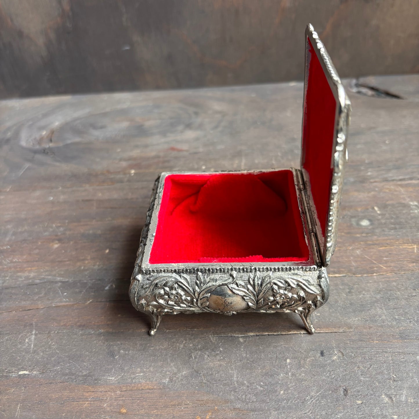 Silver Plated Footed Box