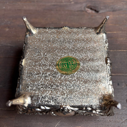 Silver Plated Footed Box
