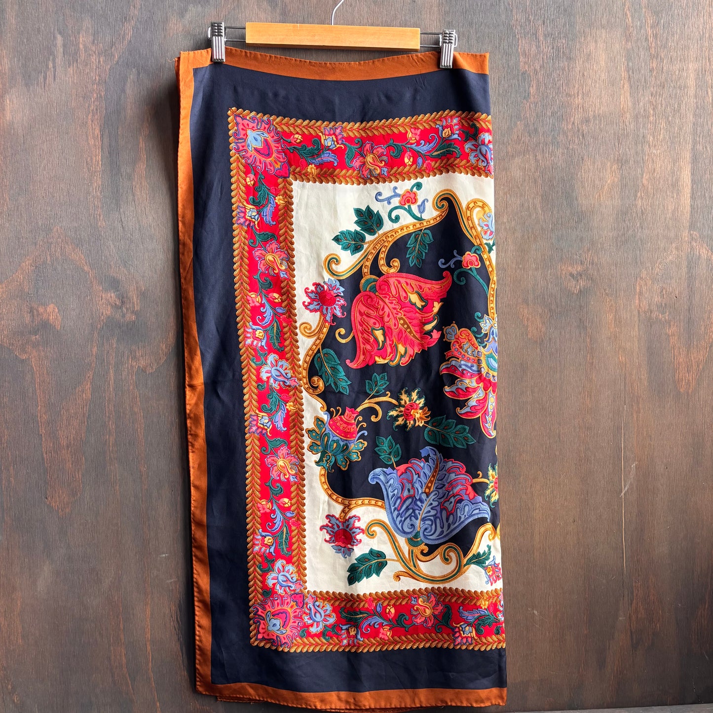 XL Floral and Paisley Scarf
