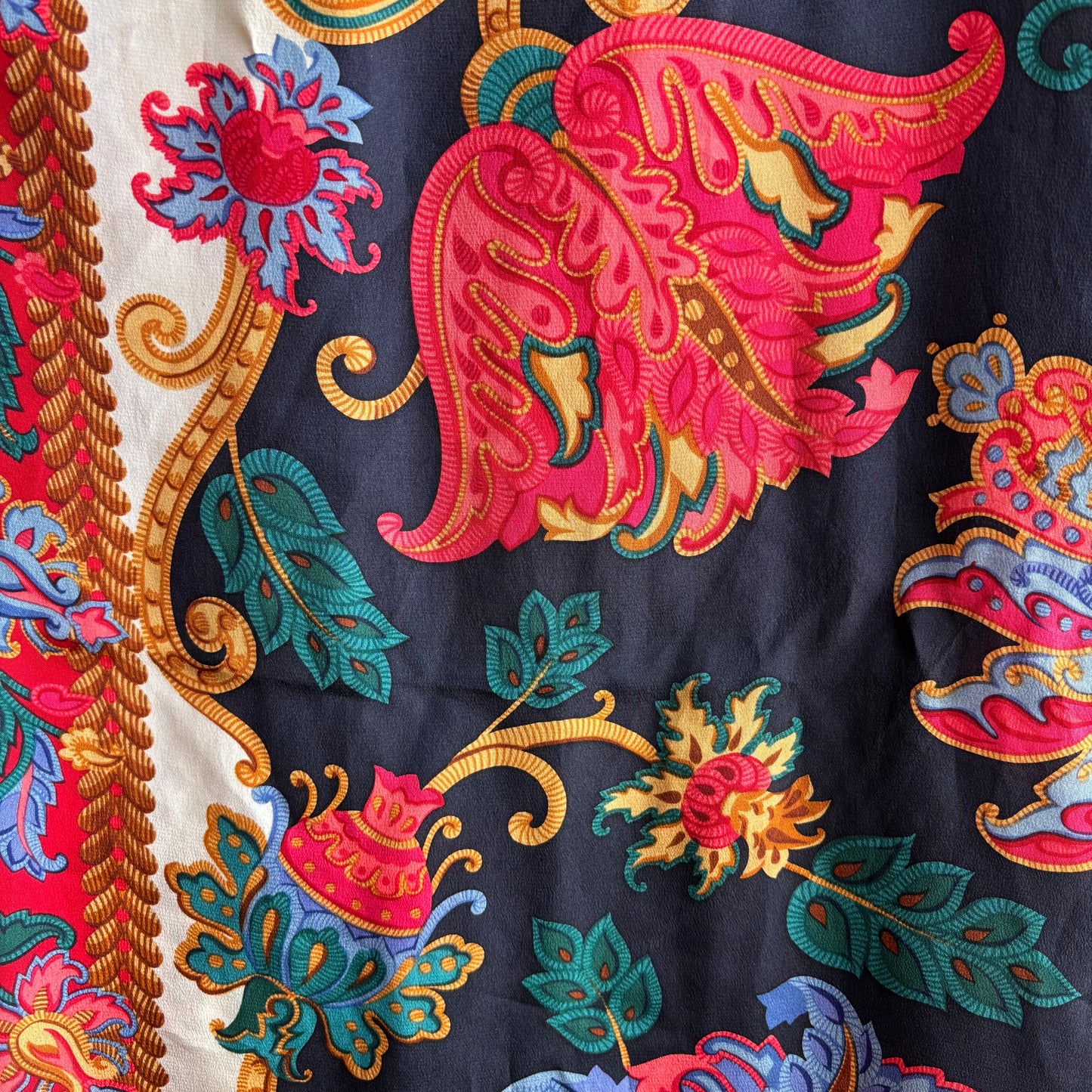 XL Floral and Paisley Scarf