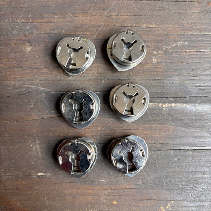 Vintage Heart Button Covers (set of 6)