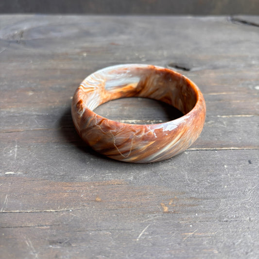 Faux Marble Bangle Bracelet