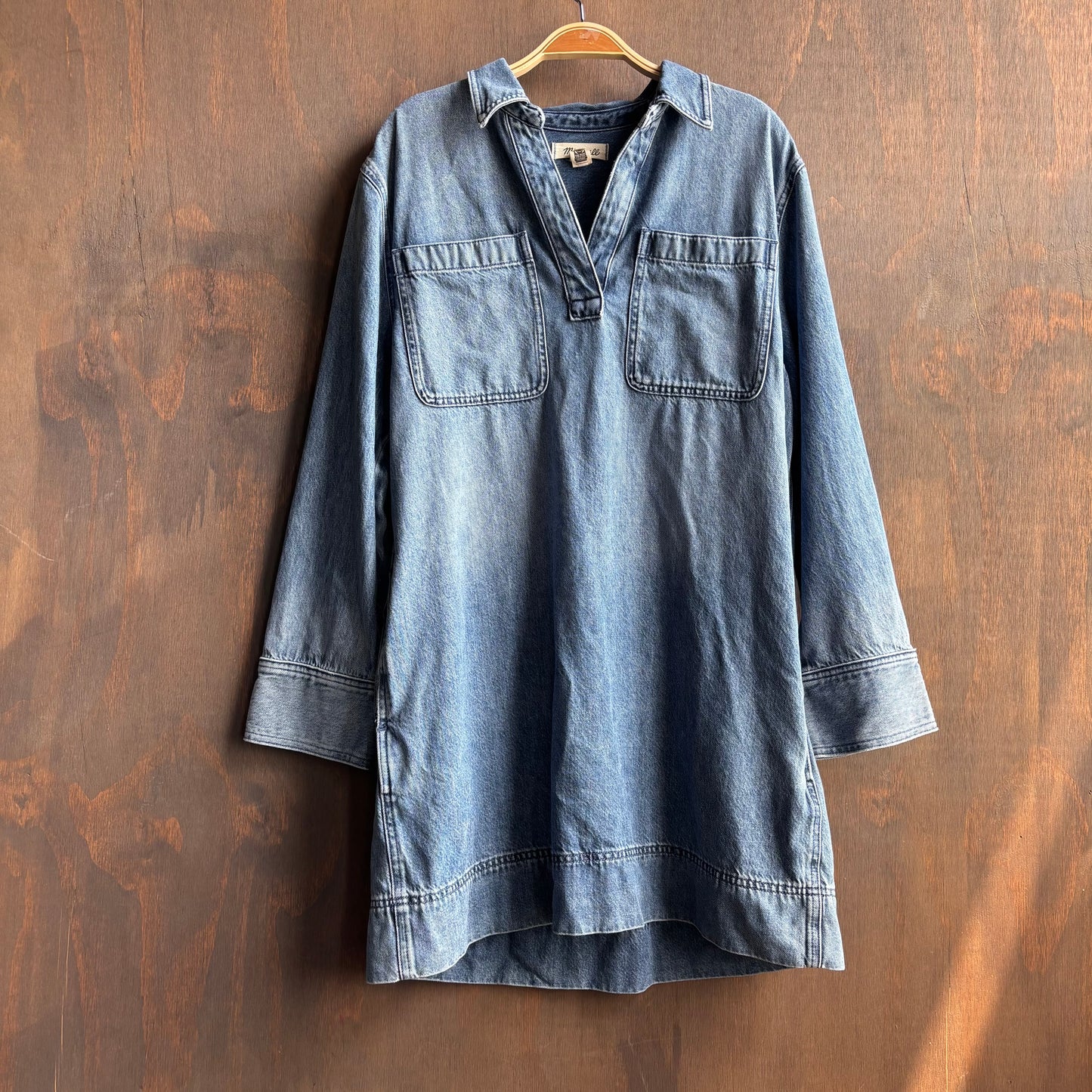 Madewell Collared Denim Dress