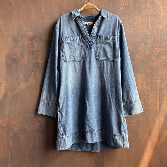 Madewell Collared Denim Dress