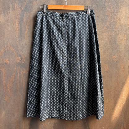 Vintage Black Skirt with Lace