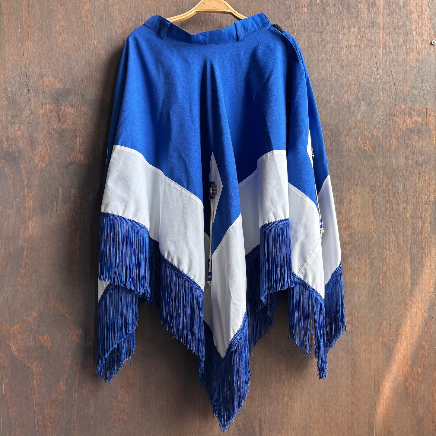 Blue Rodeo Rider Skirt with Fringe